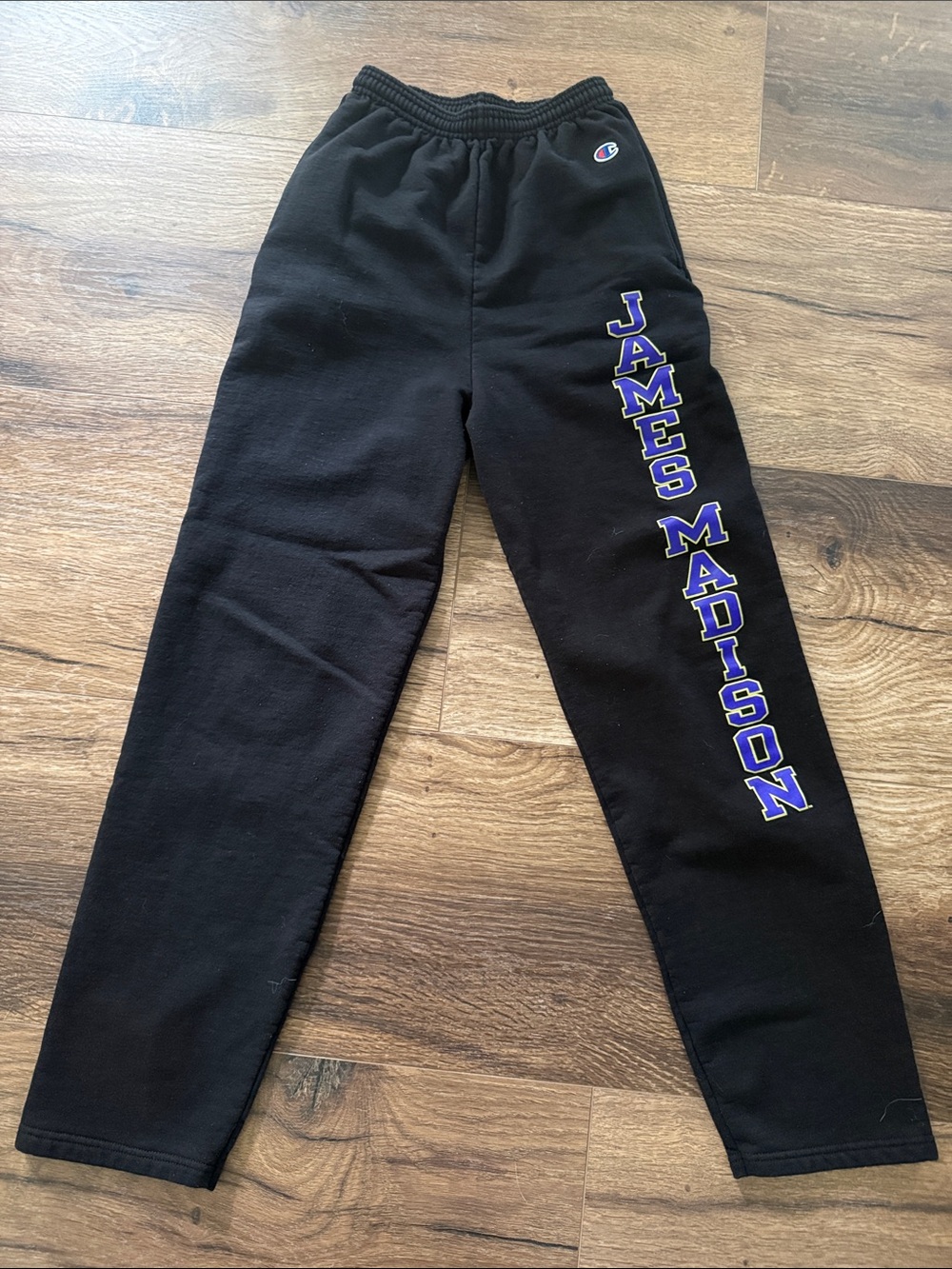James Madison Champion Black Sweatpants-JMU Dukes